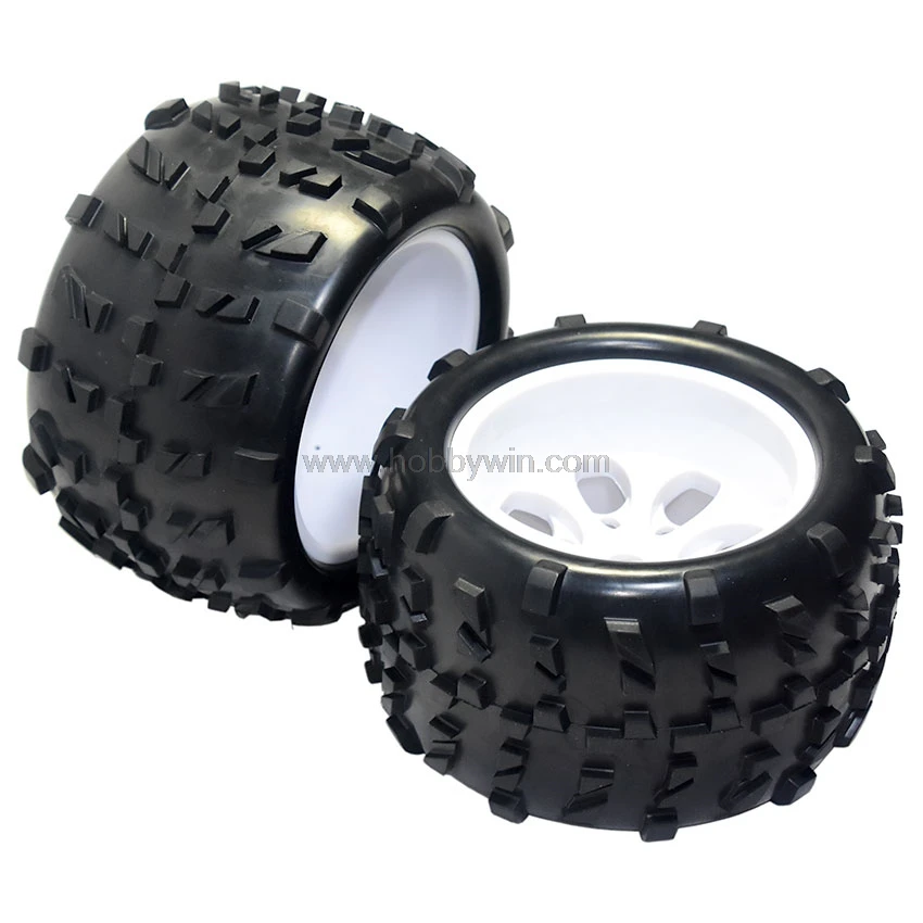 Запчасть для HSP 62012W колеса в комплекте (62010 и 62011) белый узел 2P HiMOTO Hispeed 1/8 RC Buggy Truck|wheel