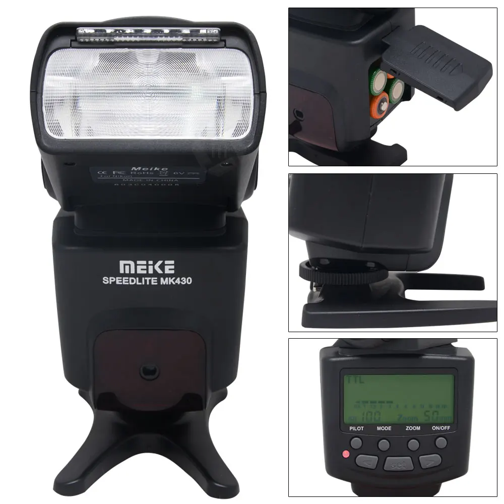 Вспышка MEIKE i TTL для Nikon D7100 D7000 D5100 D800 D600 D300 D300s VS MK 430N|speedlite for nikon|flash speedlitefor nikon |