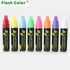 Фонарик 1 шт. 10 мм Жидкий Мел Маркер СВЕТОДИОДНЫЙ светодиодной доски для письма маркер для стекла окна флуоресцентная ручка школьная художественная живопись