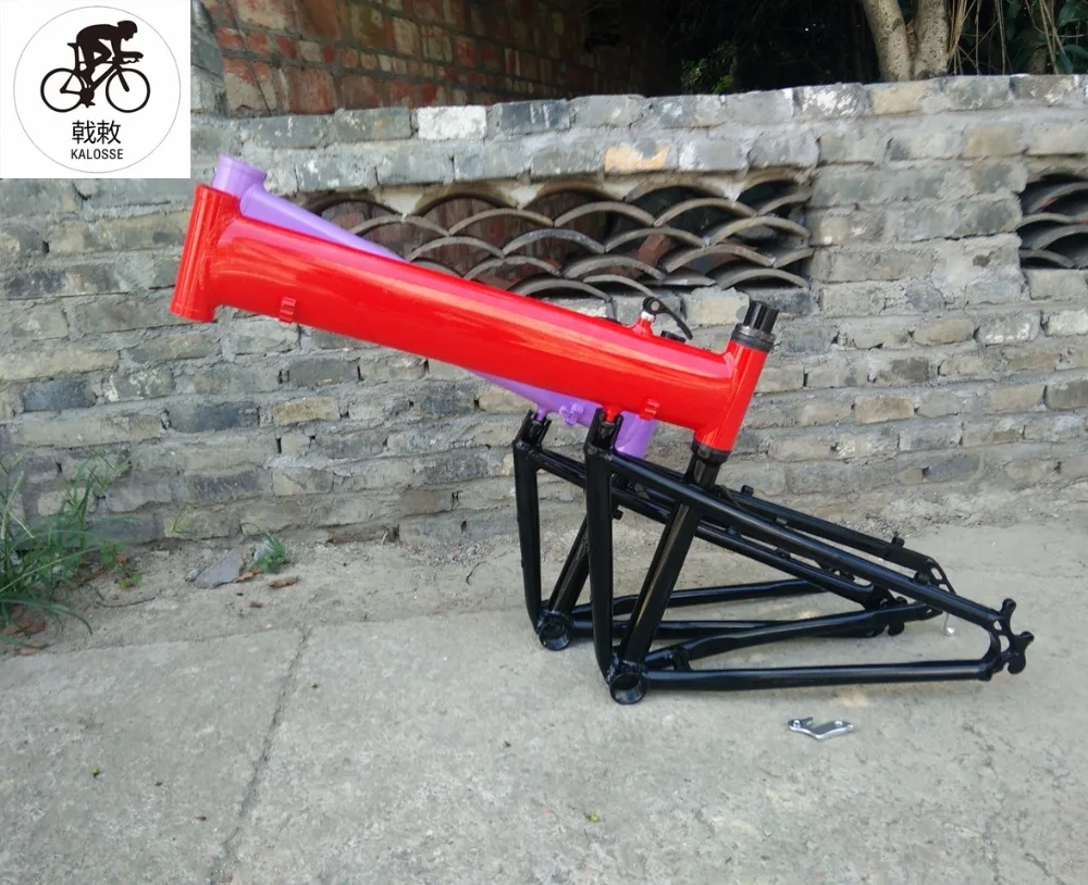 Kalosse BB size 68mm 17 inch Folding hard frame 26 inch wheels DIY colors mountain bike frame