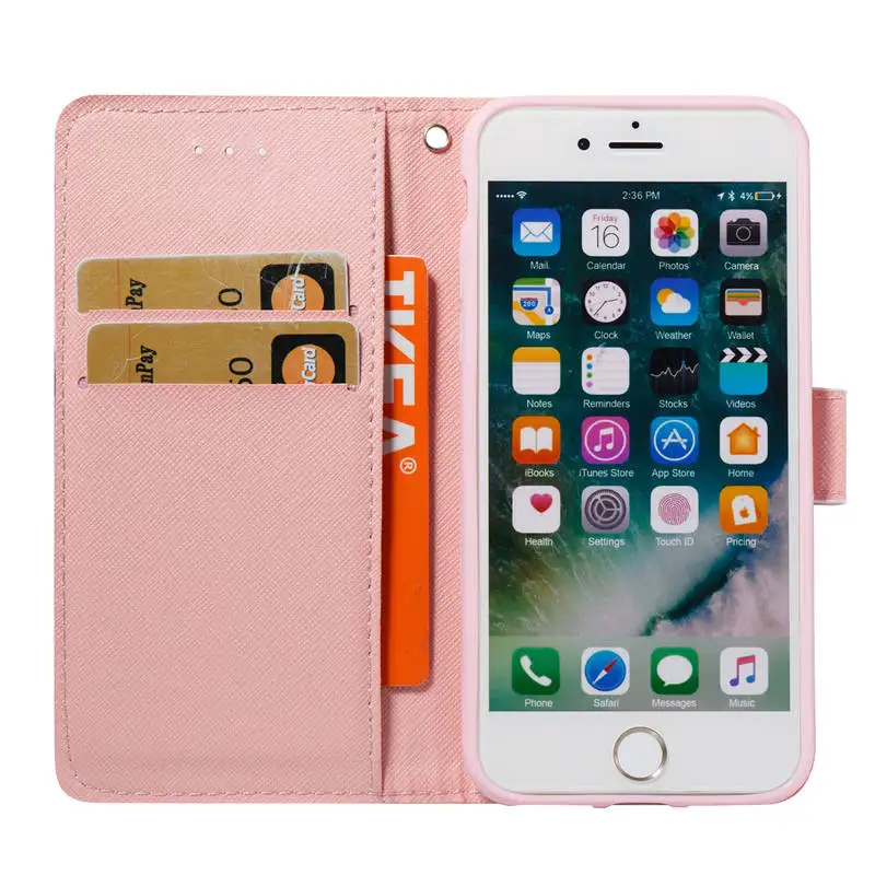Для Coque iphone 8 Plus роскошные кожаные 3D bling чехол откидная крышка для Apple IPhone 5S 5 SE 6 S 7 P