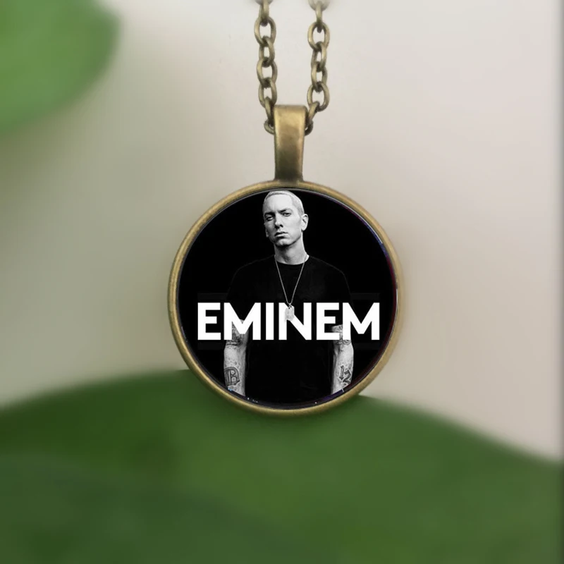 WUSQWSC 3 цвета Eminem мода новый кристалл стекло кулон ожерелье для женщин мужчин