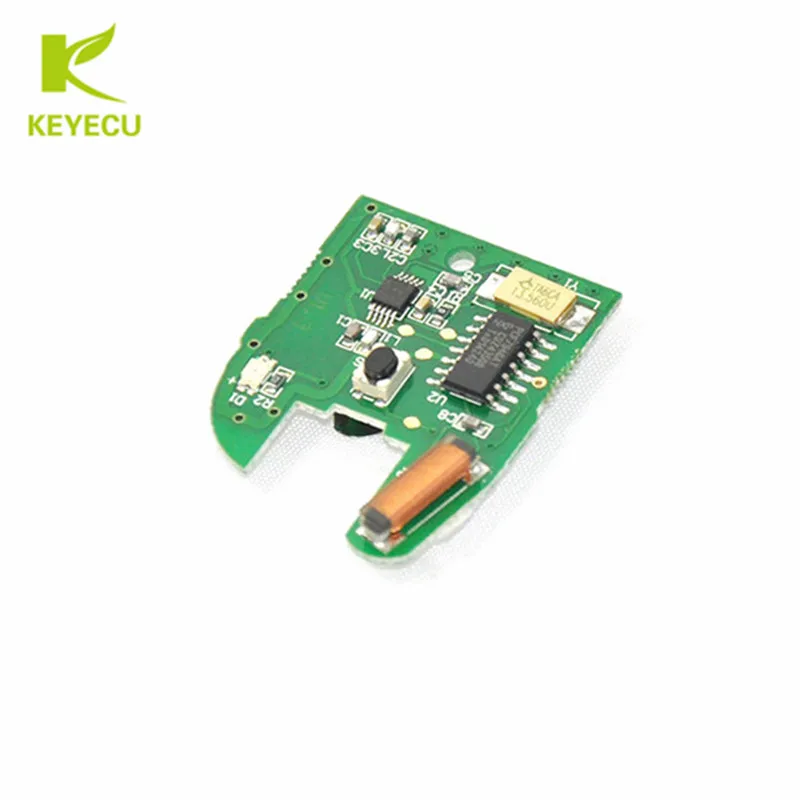 Брелок KEYECU для дистанционного ключа 5 шт. 1 кнопка чип PCF7946 433 МГц Renault Megane Clio Master