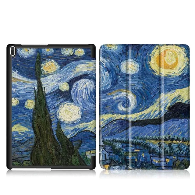 Starry sky Умный чехол из искусственной кожи для lenovo Tab 4 10 TB-X304L TB-X304F/N, защитный чехол-подставка для планшета lenovo tab 4 10 дюймов+ пленка+ стилус - Цвет: Starry sky