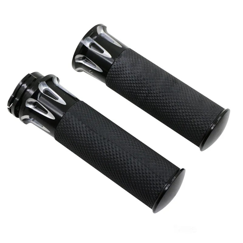 25mm 1&quot Handlebar Hand Grips Motorcycle Parts Black Cut Fusion for Harley Touring Sportster XL 1200 883 Dyna 1996 - 2017 2018 |