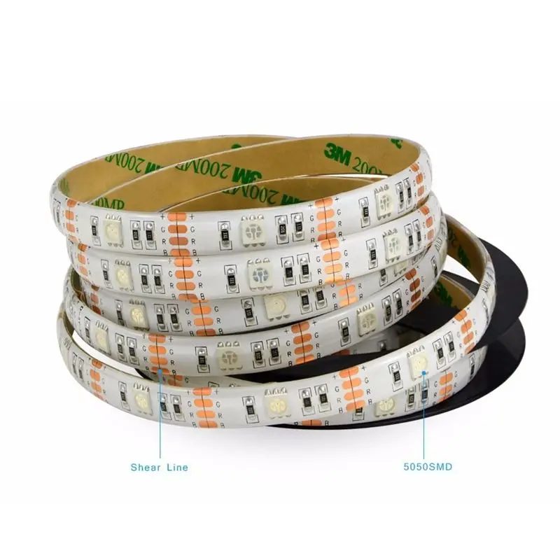 5050 RGB Водонепроницаемый с питанием от USB светильник светодиодный лента ТВ фон + ИК