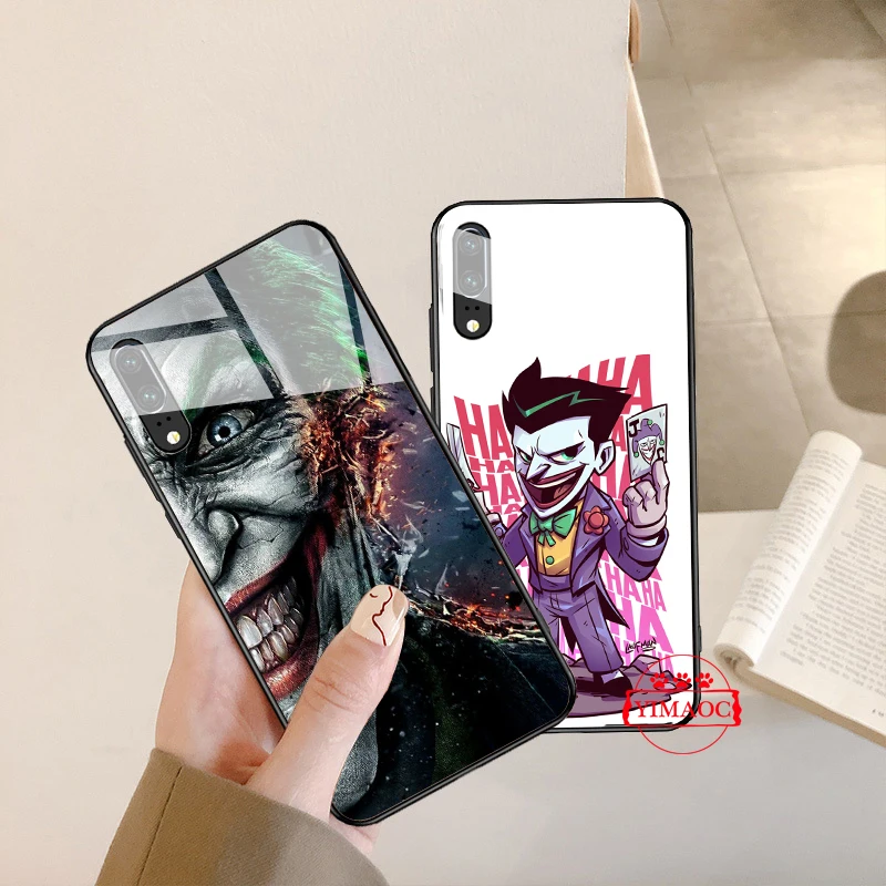 YIMAOC suicide squad Joker harley quinn Glass Case for Huawei P10 lite P20 Pro P30 P Smart honor 7A 8X 9 10 Y6 Mate 20 |