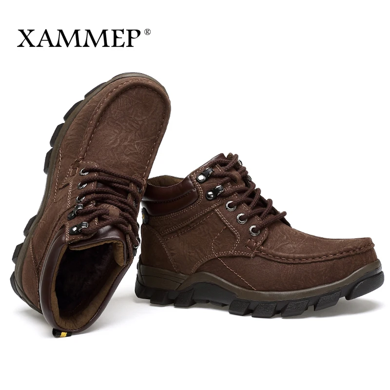 Кроссовки Xammep мужские без шнуровки натуральная кожа повседневная брендовая