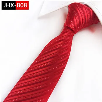 Мужской галстук SCST красный шелковый с полосатым принтом тонкий мужской 8 см