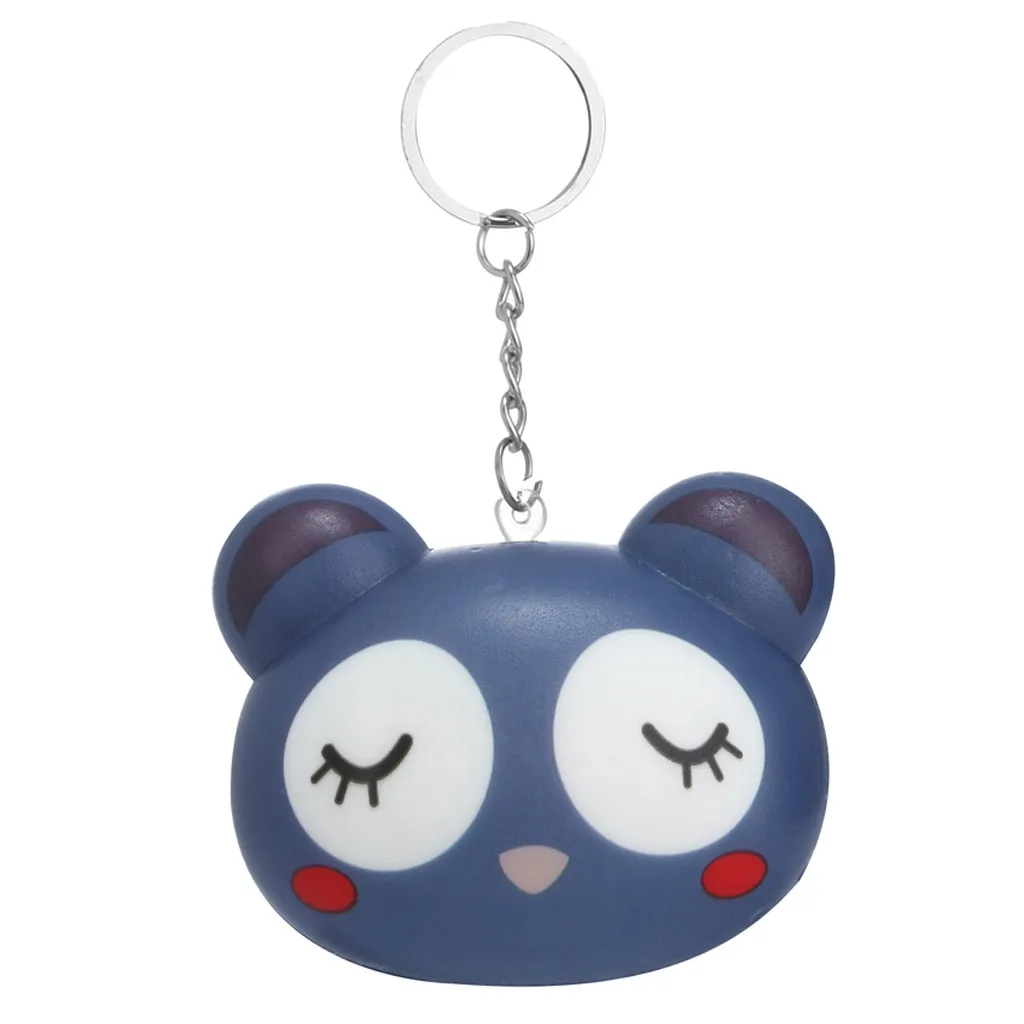 Hot Squishies Keychains Kawaii Cartoon Animal Slow Rising Cream Scented Keychain Stress Relief Toys 6.20