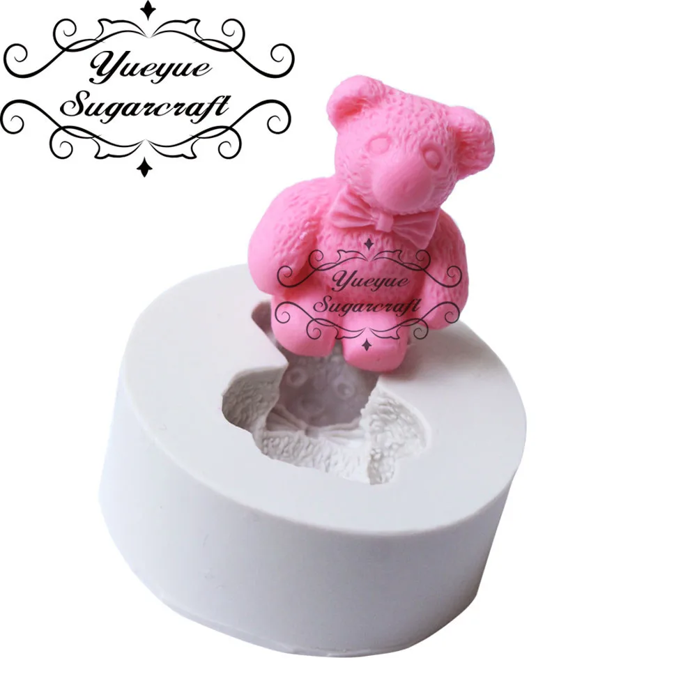 Yueyue Sugarcraft Mini силиконовая форма Медведь помадная инструменты для украшения