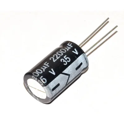 100pcs Electrolytic capacitor 35V2200UF 2200UF/35V 105 degrees 16*25 | Электроника