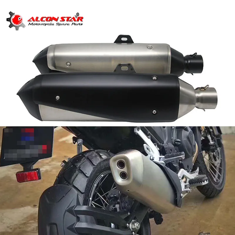 Выхлопной глушитель Alconstar для мотоцикла 60 мм без застежки BMW G310 GS/G310R/R1200 GS/R1200 RS/S1000XR