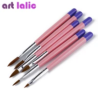 artlalic 6pcsset diy professional nail art brush acrylic design painting tool pen polish brush set gel uv print brushes kit