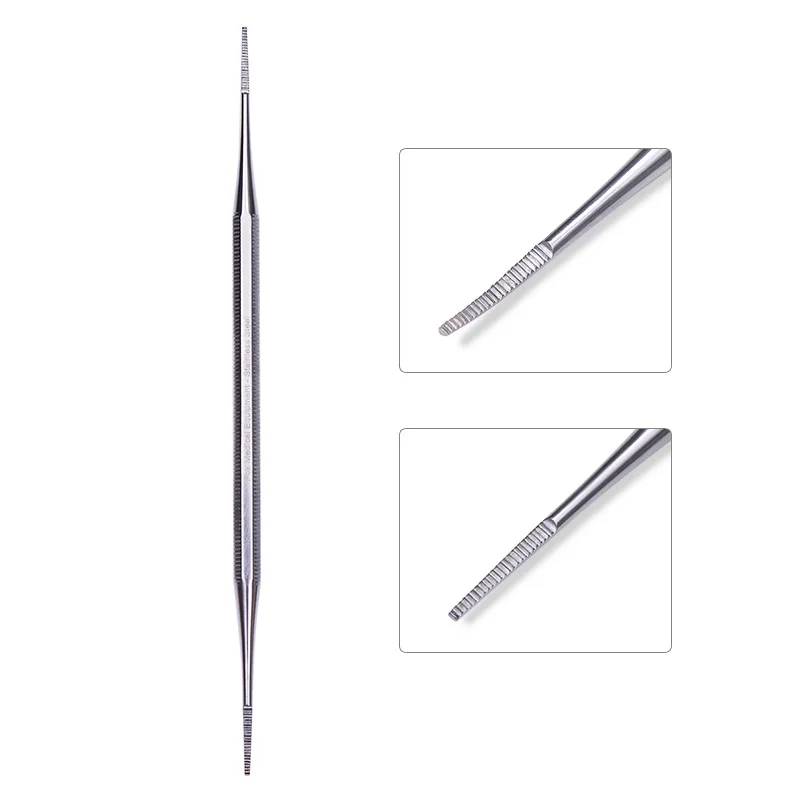 1 шт. набор из нержавеющей стали с двойным концом Профессиональный пилочка для