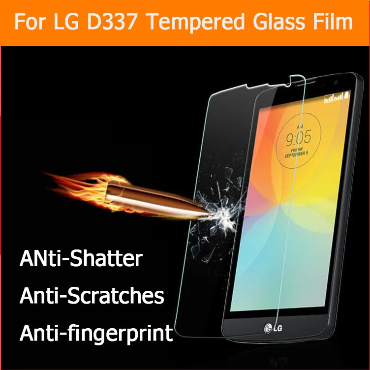 HOT Original 9H Tempered Glass Protective Film Explosion-proof Screen Protector for LG L Bello D335 D337 D331 | Мобильные телефоны