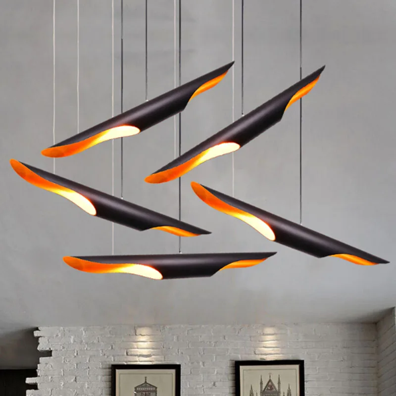 Creative Personality Pendant Lamp Tube Lighting Fixture Art Decor Adjustable Hanging Ceiling For Cafe Restaurant Bar | Освещение