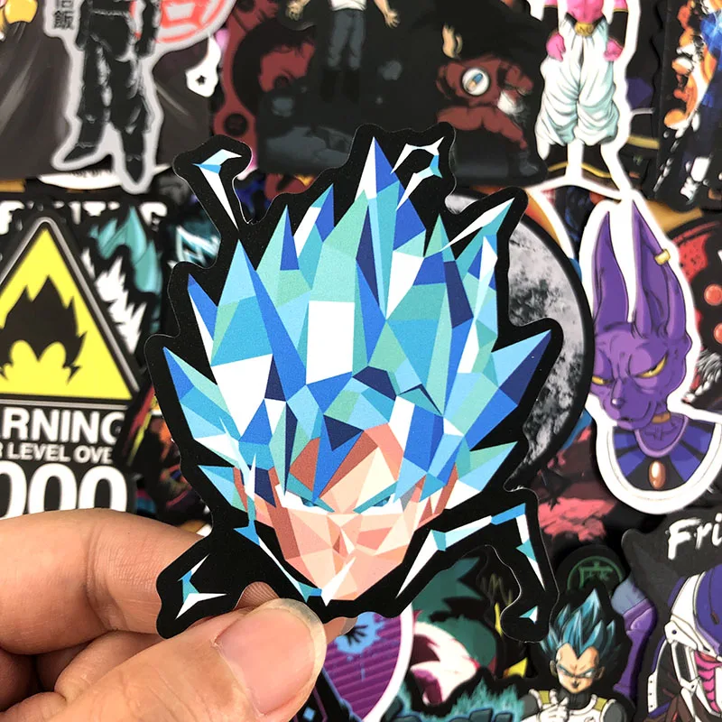 50 шт./упак. Dragon Ball граффити аниме-наклейки для ноутбука электроскутер игрушечные велосипеды водостойкие наклейки из ПВХ