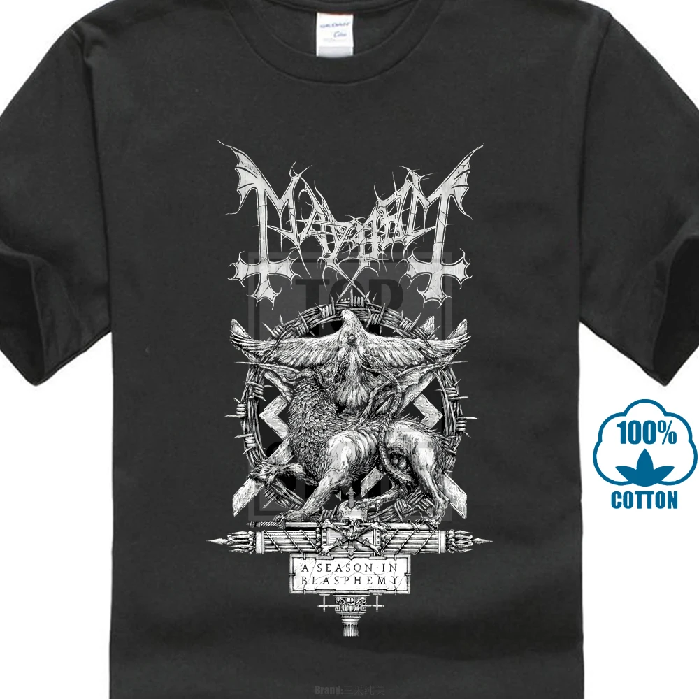 Mayhem A сезонная рубашка с длинным рукавом S M L Xl Официальная футболка черная