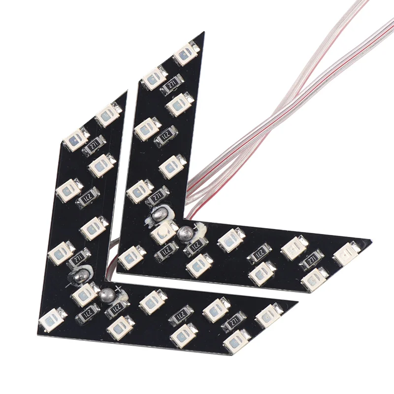 2 шт./партия 14 SMD светодиодный светильник со стрелкой для автомобиля, зеркало заднего вида, индикатор сигнала поворота, светодиодный светильник с зеркалом заднего вида для автомобиля