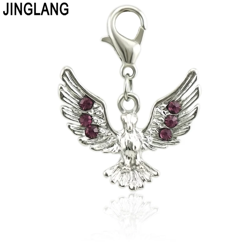 JINGLANG горячая Распродажа зеркальные бусины с орлом подвеска подвески подходят