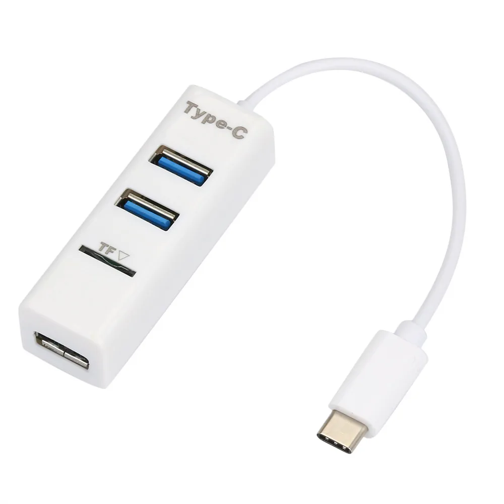 Type-C USB 3.1 To USB2.0 2 in 1 HUB Card Reader Port Adapter For Macbook Tablet Support read/write TF memeory card 31# | Компьютеры и