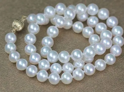 ????? クラシックラウンド10〜11ミリメートル南洋ラウンドホワイトパールnecklace18inch>送料無料