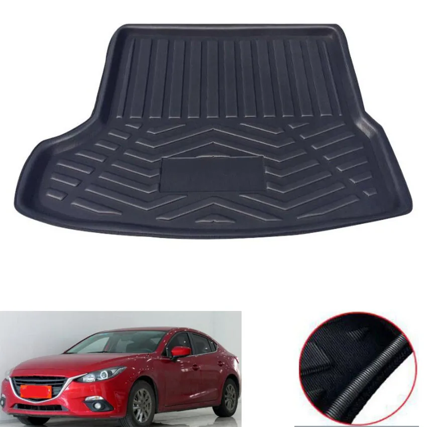 Автомобильная накладка на багажник каргонный коврик подушка для Mazda 3 Axela 2014 2015 2016