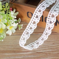 15yard15mm white lace fabric for decorative sewing tapes ribbon for diy crafts supplies wedding clothing accessories