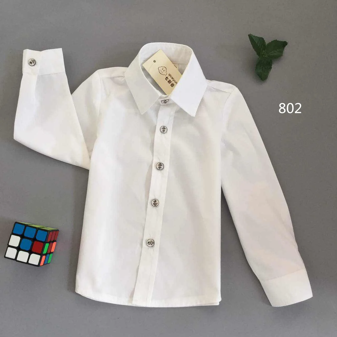 WHITE SHIRT ONLY Торжественные костюмы на свадьбу для мальчиков; нарядное платье для дня рождения; детский Джентльменский жилет; брюки; комплект из 2 предметов; детская одежда для выступлений на фортепиано - Цвет: WHITE SHIRT ONLY