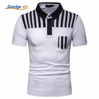 covrlge fashion summer short sleeve polo shirt men brand british style polo homme causal slim fit camisa masculina mtp118