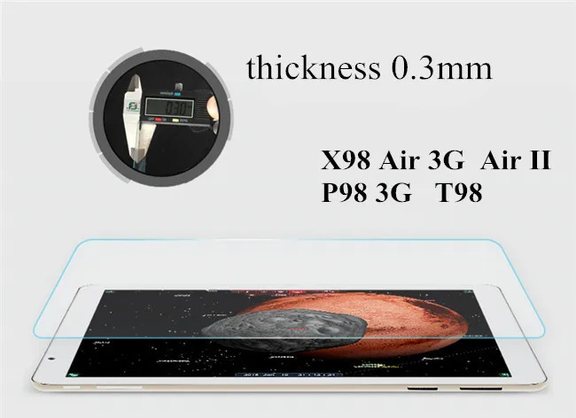 Для Teclast P98 3g Octa Core/X98 AIR II/плюс 2.5D прозрачная HD защитная пленка закаленное Стекло