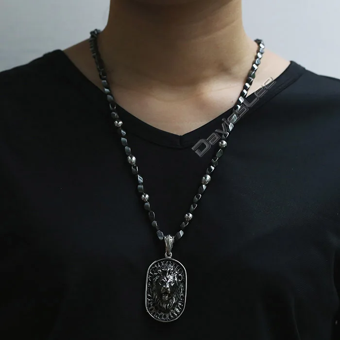 Цепочка с подвеской в виде льва из нержавеющей стали 316L 5 мм X 68 4 см|jewelry cement|jewelry