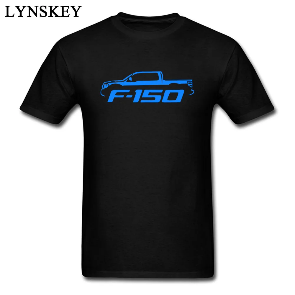 Casual Clothing 2009-14 Ford F150 Pickup Truck Blue Classic Color T-shirt Men Simple Design Tops Short Sleeve