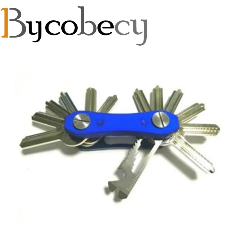 BYCOBECY Автомобильный держатель для ключей, цепочка, смарт-кошельки для ключей, кольцо, ключница из оксида алюминия, сделай сам, EDC, карманный органайзер для ключей, умный коллектор