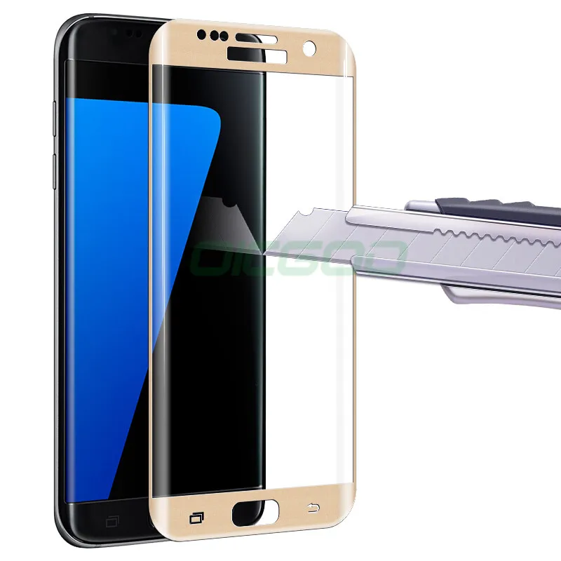 OICGOO 9H полное покрытие из закаленного стекла для samsung Galaxy S7 Edge S6 Защита экрана