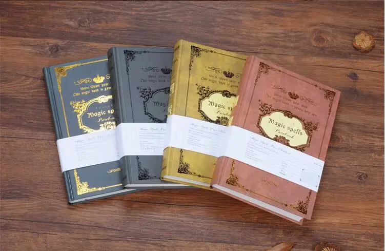 Очень толстый большой винтажный блокнот A5 волшебные заклинания Европейский