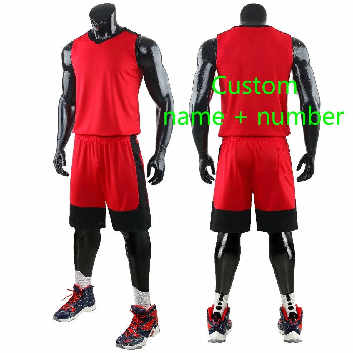 Custom name number Новинка, мужской баскетбольный набор для колледжа, Униформа, комплекты, детская спортивная одежда для мальчиков, баскетбольные майки, костюмы, тренировочные костюмы, индивидуальные - Цвет: Custom name number