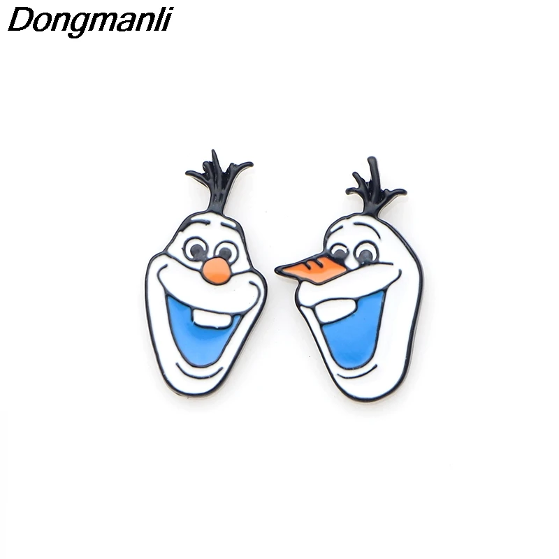 P2579 Dongmanli Мультяшные милые эмалированные Серьги для пирсинга, Мультяшные серьги для женщин, девочек, детей, милые подарки