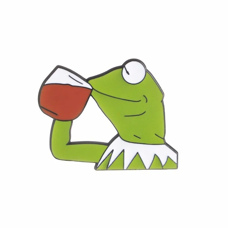 Лягушка Pepe Pin неможет человек брошь грустная Брошь обеспечивающим приятную носку