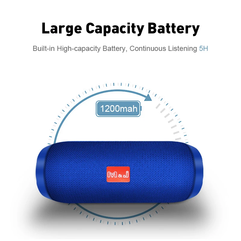 Bluetooth Колонка M & J TG117 беспроводная водонепроницаемая портативная уличная мини