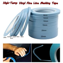 Blue High Temperature Vinyl Fine Line Fineline Masking Tape Automotive Car Auto Paint For Curves