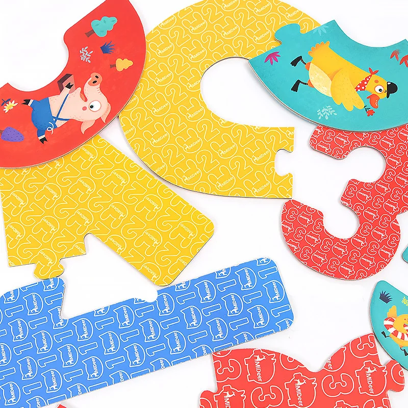 

Mideer Children Digital Paper Large Puzzle educational cognitive toys digital enlightenment baby intelligence development puzzle