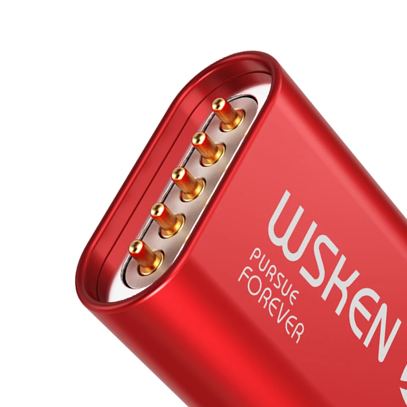 Кабель Micro USB WSKEN Lite1 магнитный кабель для быстрой зарядки Магнитный зарядный iPhone 1