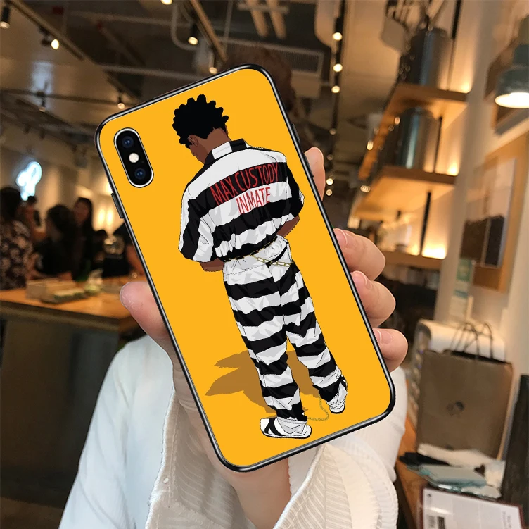 Kodaks черный рэпер Мягкий Силиконовый ТПУ чехол для телефона для iPhone MAX XR XS X10 5 5S 5SE 6 6S 7 8 6Plus 7Plus 8Plus