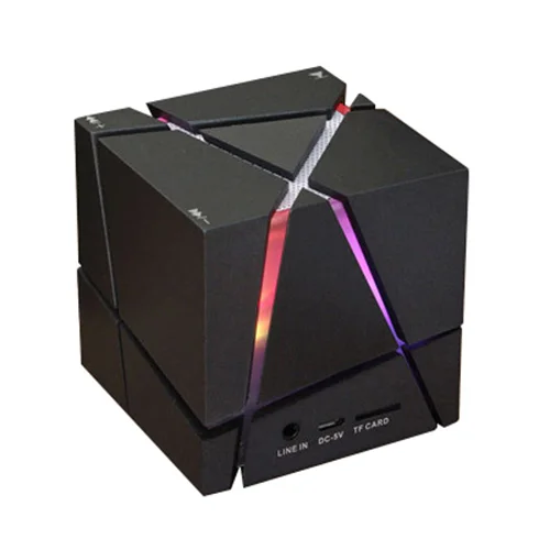Qone светодиодный креативный портативный динамик Rubik's cube типа Bluetooth черный |