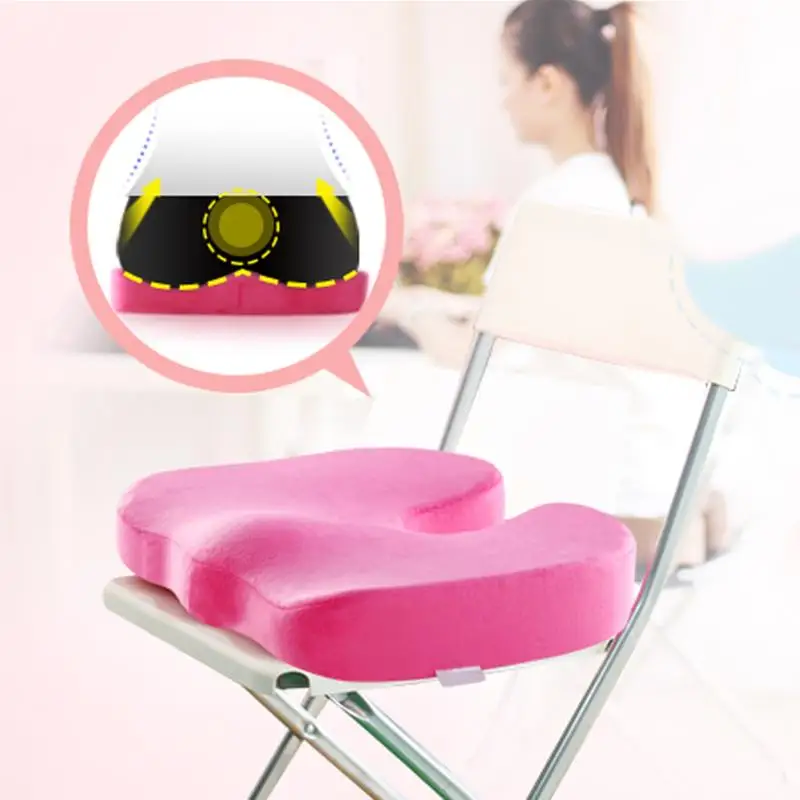 

Travel Memory Foam U Seat Cushion Coccyx Orthopedic Chair Cushion Pad Car Office Massage Healthy Sitting Cushions Home Textile