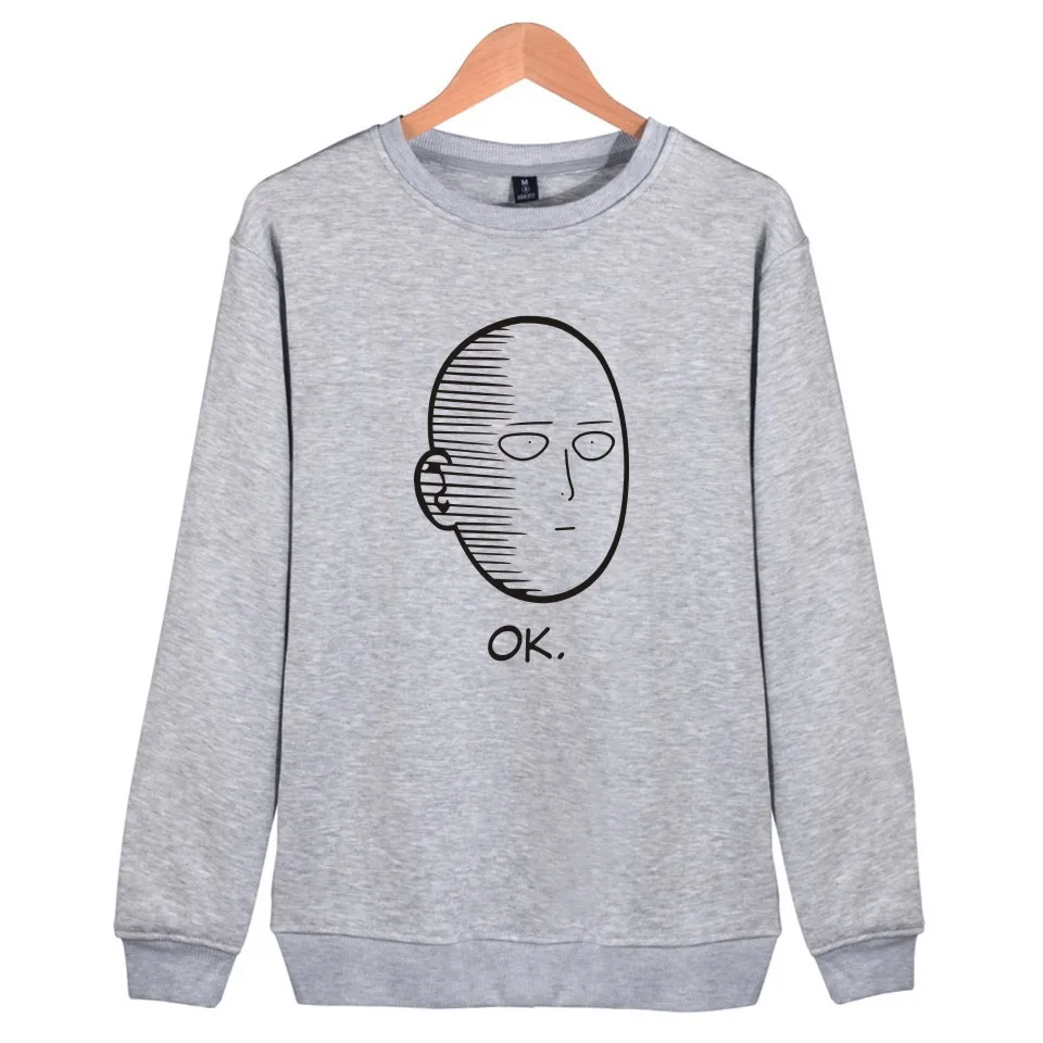 One Punch Man Hero Saitama Oppai Аниме толстовки пуловер флисовая толстовка мужская и женская