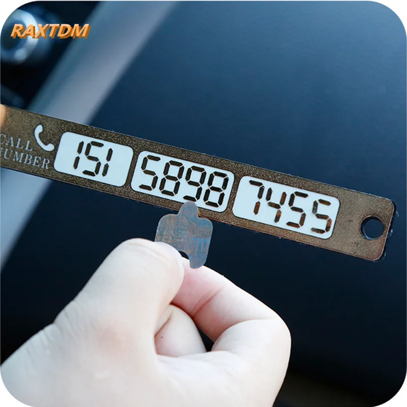 Временная парковочная карта светящаяся табличка с номером телефона