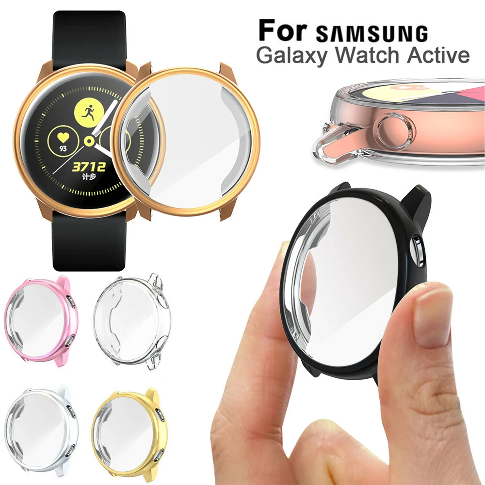 Чехол из ТПУ с полным покрытием против царапин для наручных часов Samsung Galaxy Watch Active